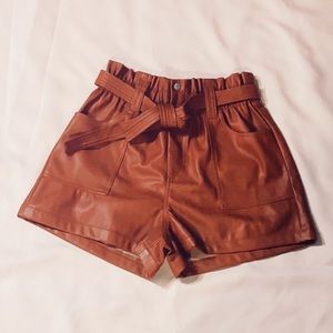 Forever 21 Faux Leather Shorts
